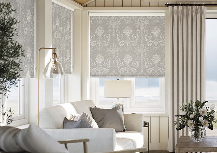 Laura Ashley Josette, Steel - Twist&Fit Roller Blind - Image 3